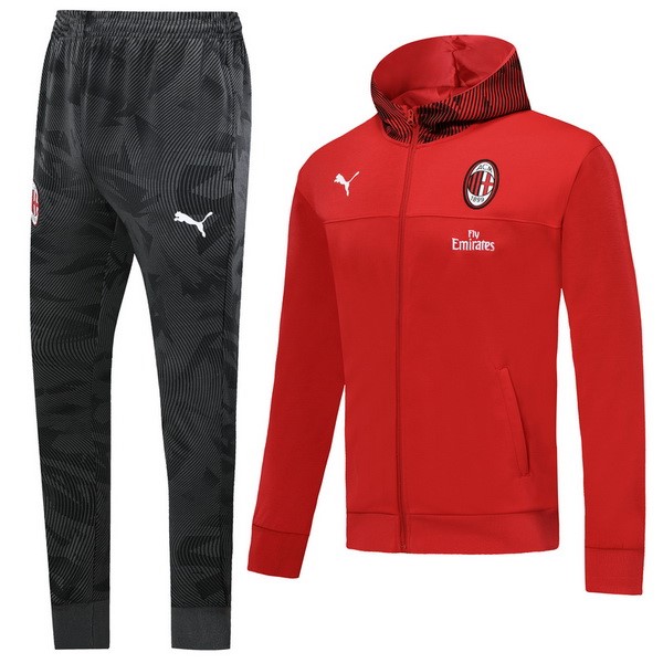 Chandal AC Milan 2019-20 Gris Rojo